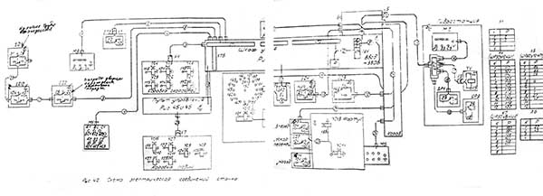 Монтажная схема токарно-револьверного верстата 1г340